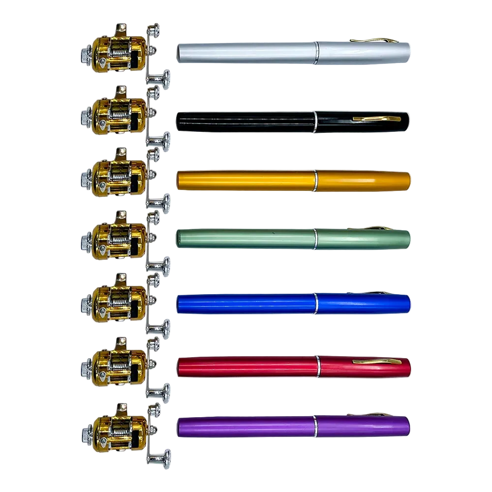 Kieszonkowa Wędka Długopis + Kołowrotek