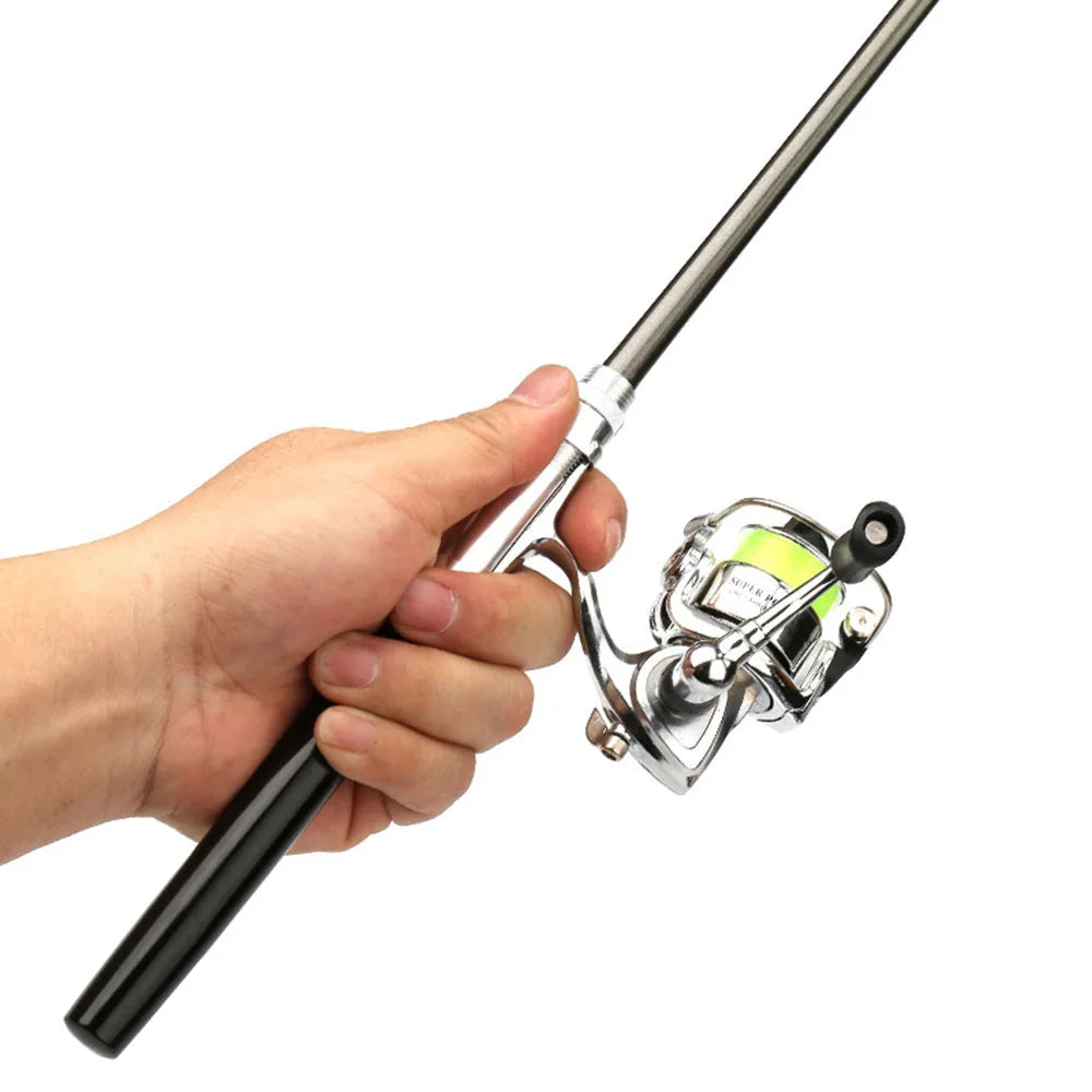 Kieszonkowa Wędka Długopis + Kołowrotek
